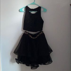 Black Two-Piece Formal Dress